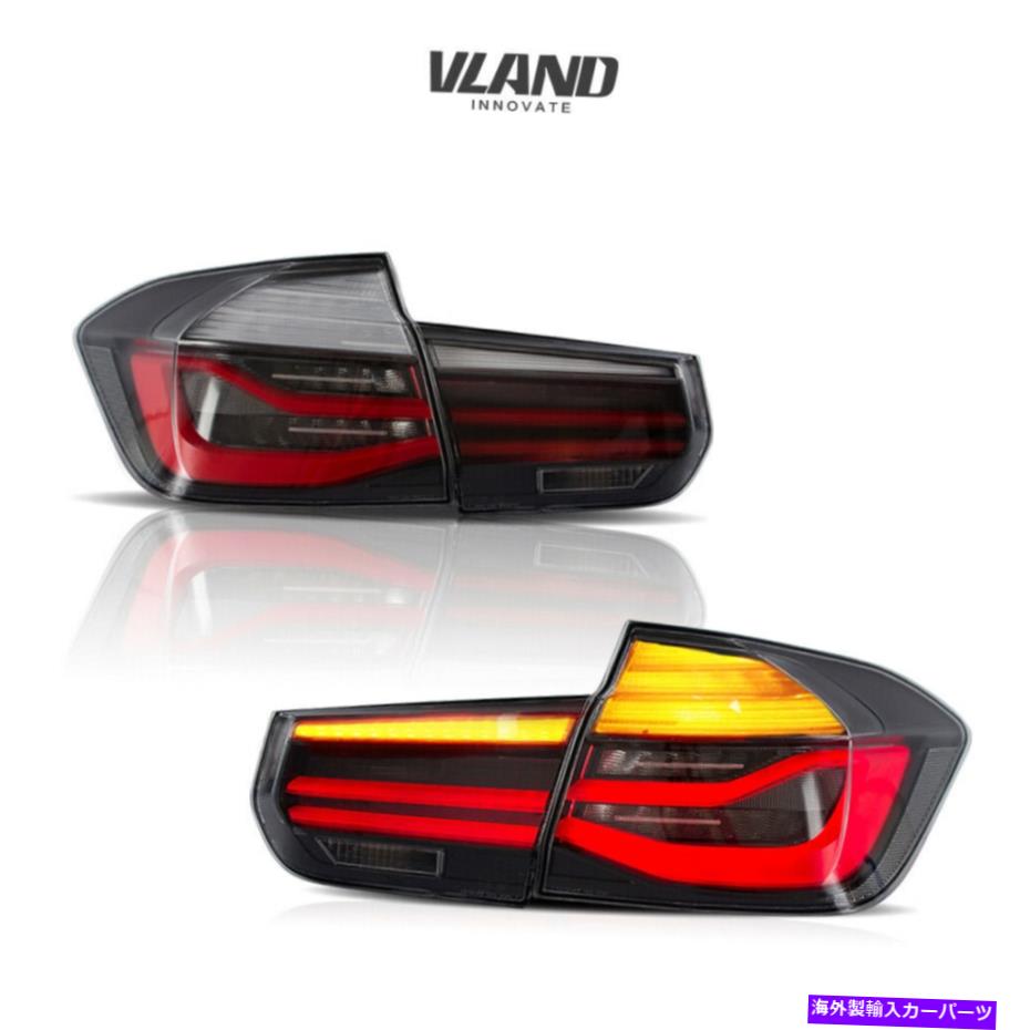 USテールライト 2012-2015のLEDテールライトBMW F3018I 320i 328I M3 2015読み込みライトスモーク LED Tail Lights For 2012-2015 BMW F30 318I 320I 328I M3 2015 Read Lights Smoked【並行輸入品】