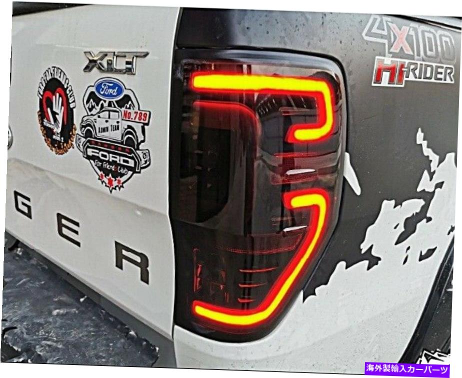 USテールライト LEDのスモークテールライトブレーキランプLH-RHはフォードレンジャーT6 T7 MC Raptor 2012-2019 LED Smoke Tail Light Brake Lamps LH-RH For FORD Ranger T6 T7 MC Raptor 2012-2019【並行輸入品】