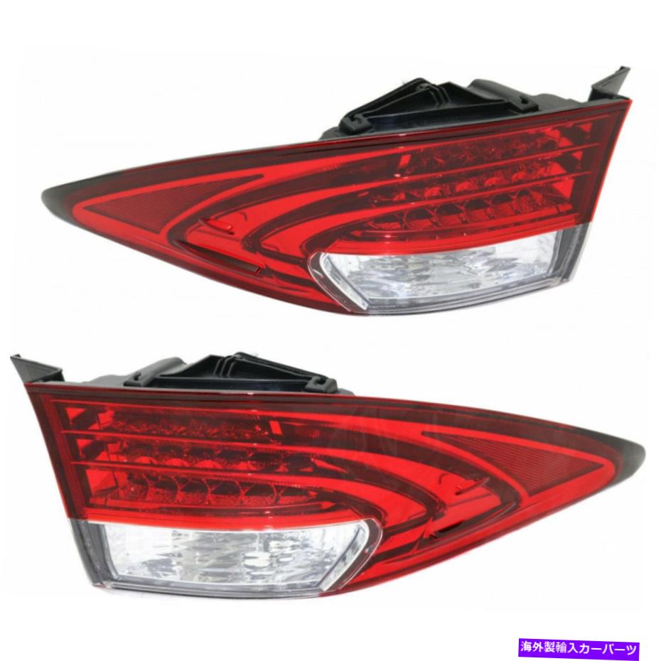 USテールライト LEXUS ES350 / 300Hテールライトアセンブリユニット2013-2015外側ペアLHおよびRHについて For Lexus ES350/300h Tail Light Assembly Unit 2013-2015 Outer Pair LH and RH【並行輸入品】