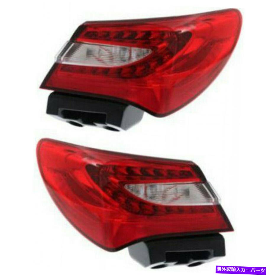 USテールライト Chrysler 200テールライト2011 12 13 2014ペアRHとLHサイドドット Fits Chrysler 200 Tail Light 2011 12 13 2014 Pair RH and LH Side DOT【並行輸入品】