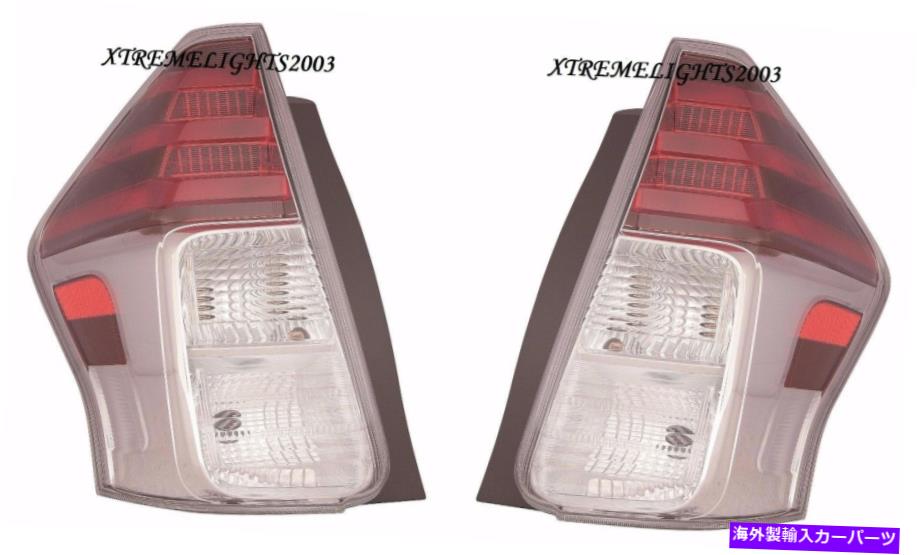 USテールライト トヨタプリウスv 2015 2016 2017テールライトTaillightsランプリアペアセット TOYOTA PRIUS V 2015 2016 2017 TAIL LIGHTS TAILLIGHTS LAMPS REAR PAIR SET【並行輸入品】