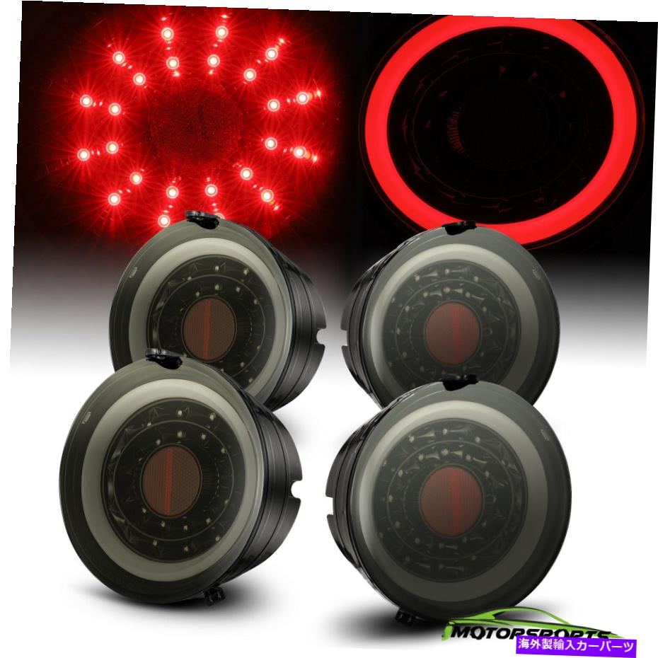 USテールライト 2005-2013シボレーコルベットLEDスモークブラックハウジングTALILIGHTS左右 For 2005-2013 Chevrolet Corvette LED Smoke Black Housing Talilights Left&Right【並行輸入品】