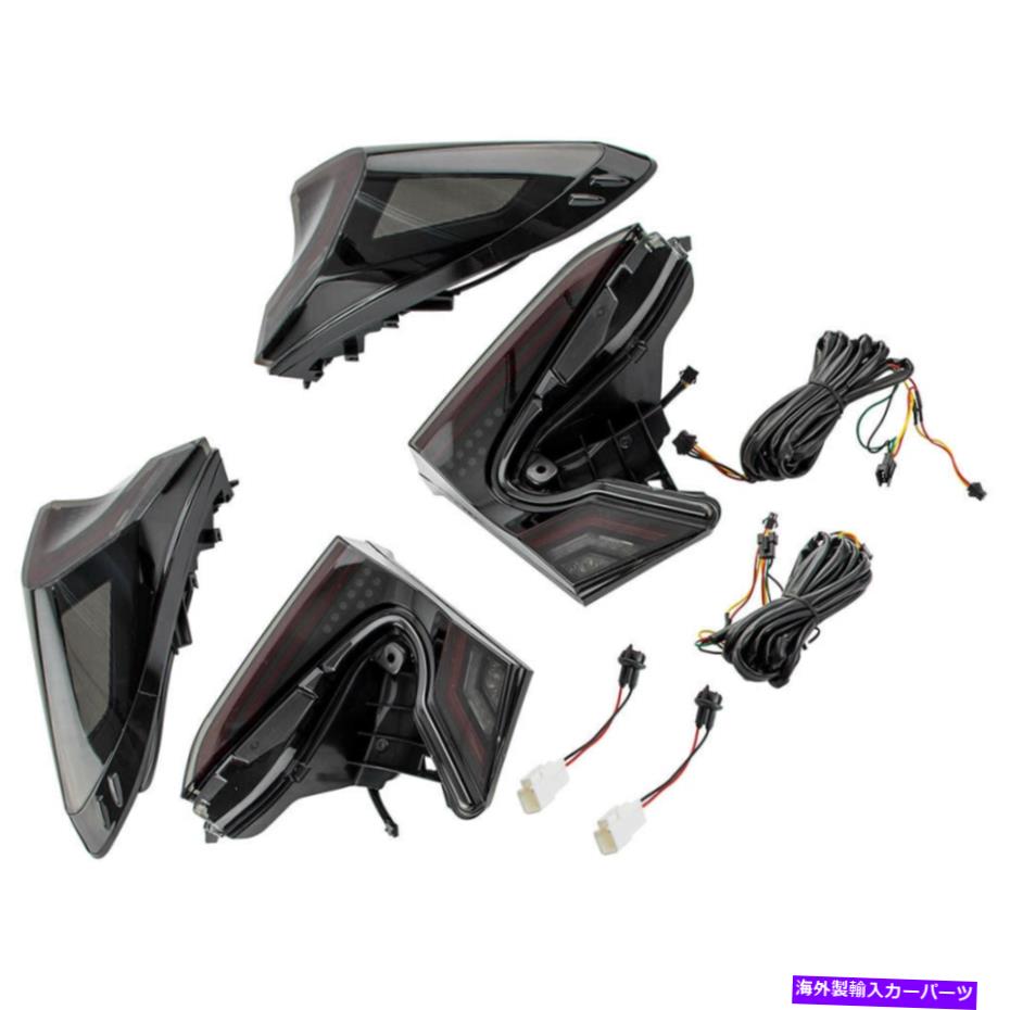 USテールライト トヨタChr 2018-2020のための燻製ペアLEDリアテールライトアセンブリブレーキランプ Smoked Pair LED Rear Tail Lights Assembly Brake Lamps For Toyota CHR 2018-2020【並行輸入品】 118,479円