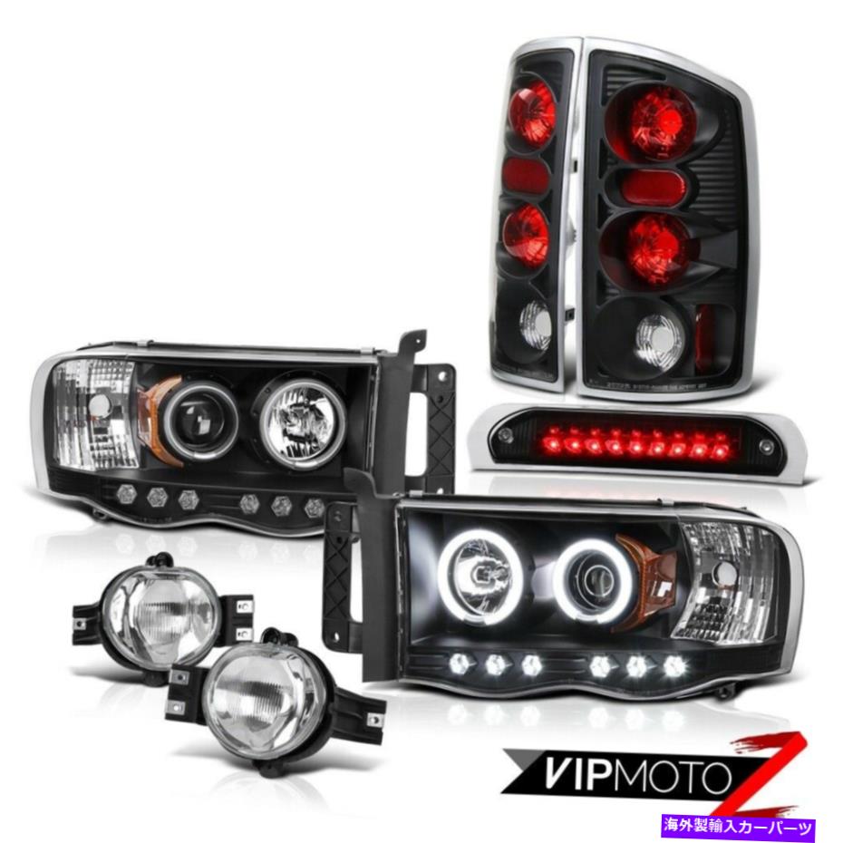 USテールライト 2002-2005 RAMターボディーゼルのヘッドライト後ろの黒いTaillampの霧の第3ブレーキLED 2002-2005 Ram TurboDiesel Eye Headlights Rear Black Taillamp Fog Third Brake LED【並行輸入品】|Us Custom Parts Shop USDM