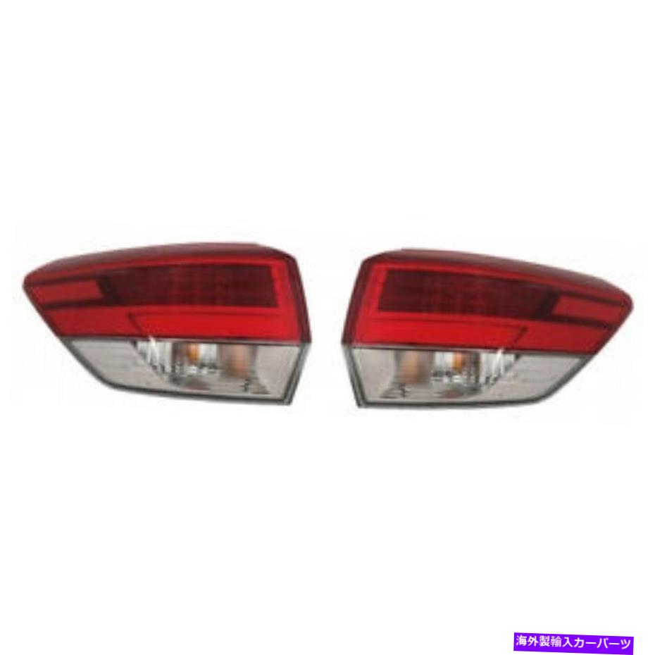USテールライト トヨタハイランダーテールライト2017ペアLHとRHサイドアウターキャプアTO2804132 For Toyota Highlander Tail Light 2017 Pair LH and RH Side Outer CAPA TO2804132【並行輸入品】