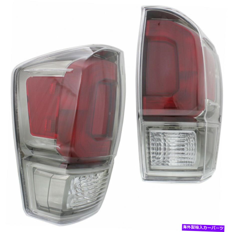 USテールライト トヨタタコマ限定テールライト2016-2020 LH＆RHペア/セットスモークレンズカーパ For Toyota Tacoma Limited Tail Light 2016-2020 LH & RH Pair/Set Smoke Lens CAPA【並行輸入品】