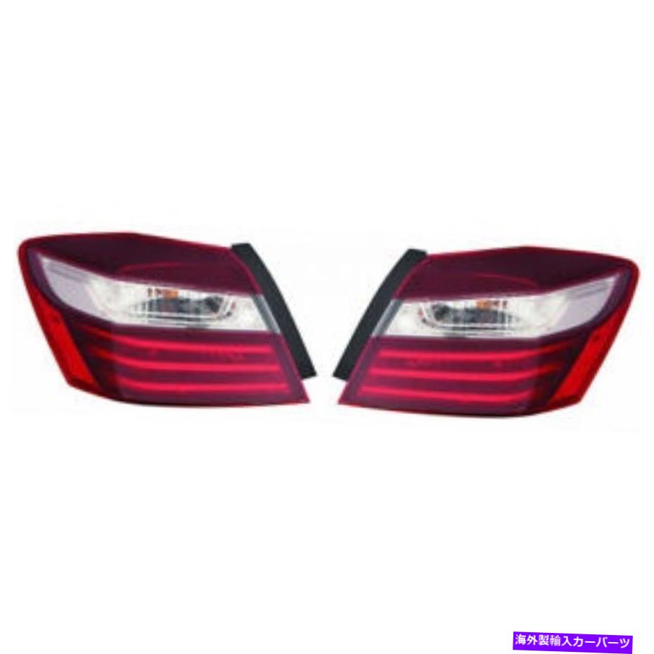 USテールライト ホンダアコードテールライト2016 2017ペアRHとLHサイドサイドの外側SEDAN HO2804108 For Honda Accord Tail Light 2016 2017 Pair RH and LH Side Outer Sedan HO2804108【並行輸入品】