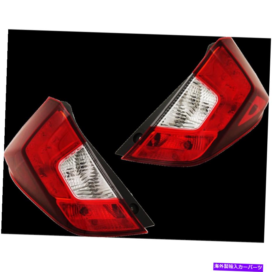 USテールライト Honda Fit Tail Light 2015 16 17 17 18 2019 Pair RHとLHサイドHO2804106 For Honda Fit Tail Light 2015 16 17 18 2019 Pair RH and LH Side HO2804106【並行輸入品】