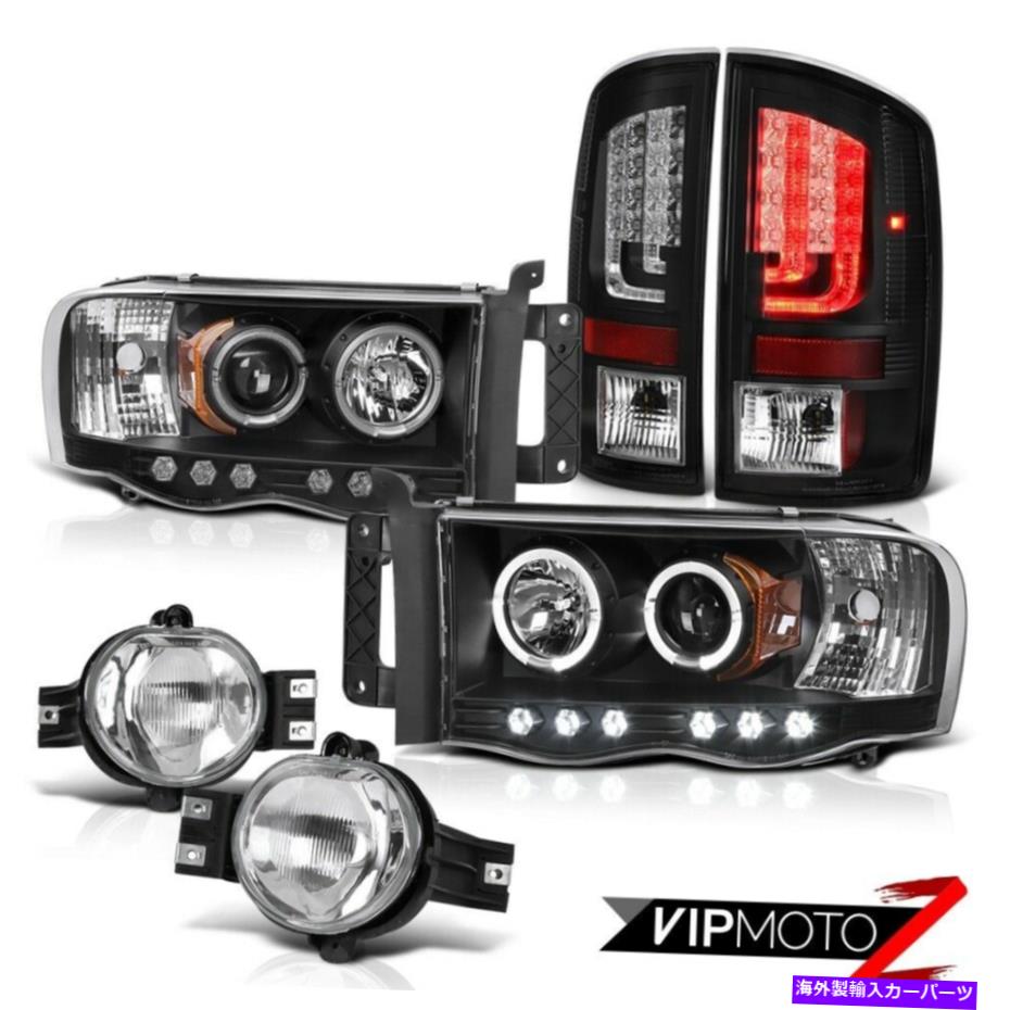 USテールライト 2003-2005 Dodge Ram 2500 SLT Inky Klack Tail LightsヘッドライトフォグライトバーLED 2003-2005 Dodge Ram 2500 SLT Inky Black Tail Lights Headlights Fog Light Bar LED【並行輸入品】