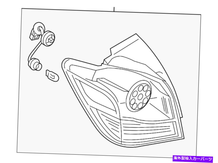 USテールライト 純正三菱テールランプアセンブリ8330B196 Genuine Mitsubishi Tail Lamp Assembly 8330B196【並行輸入品】
