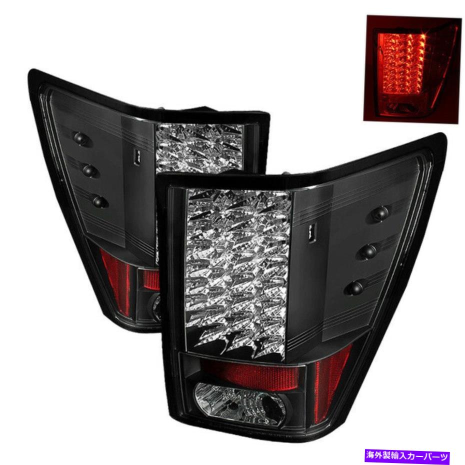USテールライト スパイダー-2007-10ジープグランドチェロキーブラックLEDテールライト5070197 Spyder -2007-10 Jeep Grand Cherokee Black LED Tail Lights 5070197【並行輸入品】｜Us Custom Parts Shop USDM