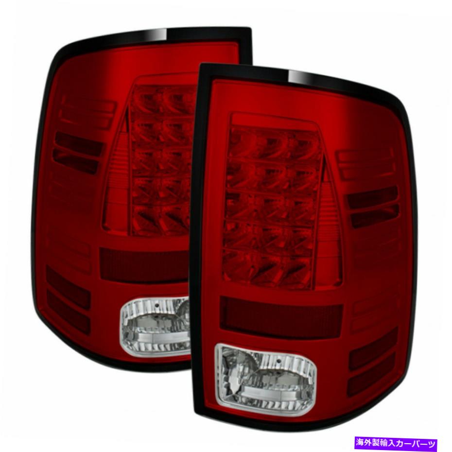 USテールライト ラム1500/2500/3500 2013-2018 LEDテールライトLEDモデルレッドクリア Spyder For Ram 1500/ 2500/ 3500 2013-2018 LED Tail Lights LED Model Red Clear【並行輸入品】