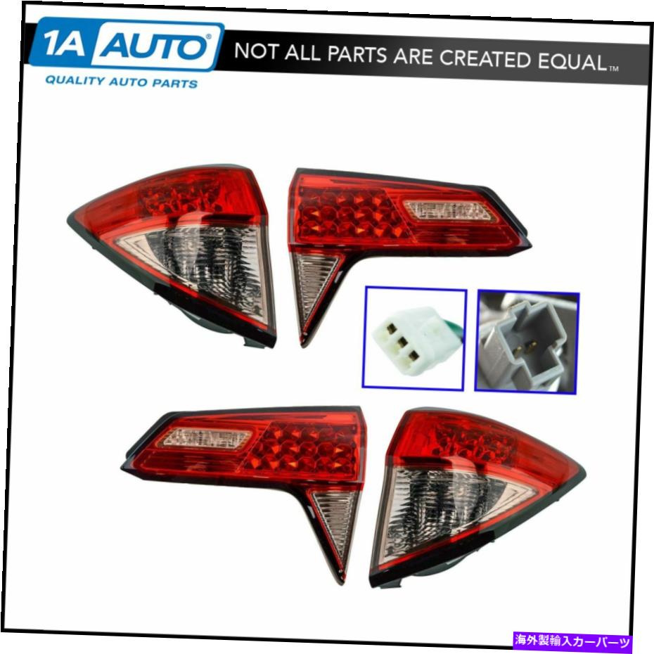 USテールライト インナーアウターテールランプテールライトハウジングLH＆RHキット4/4のセットホンダHR-V NEW Inner Outer Tail lamp Tail light Housing LH & RH Kit Set of 4 for Honda HR-V New【並行輸入品】