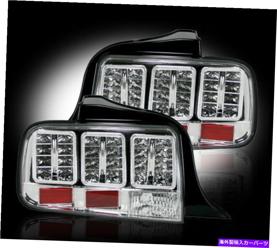 USテールライト RECON 2005-2009フォードマスタングクリアレンズLED後期左右テールライトセット RECON 2005-2009 Ford Mustang Clear Lens LED Rear Left & Right Tail Light Set【並行輸入品】
