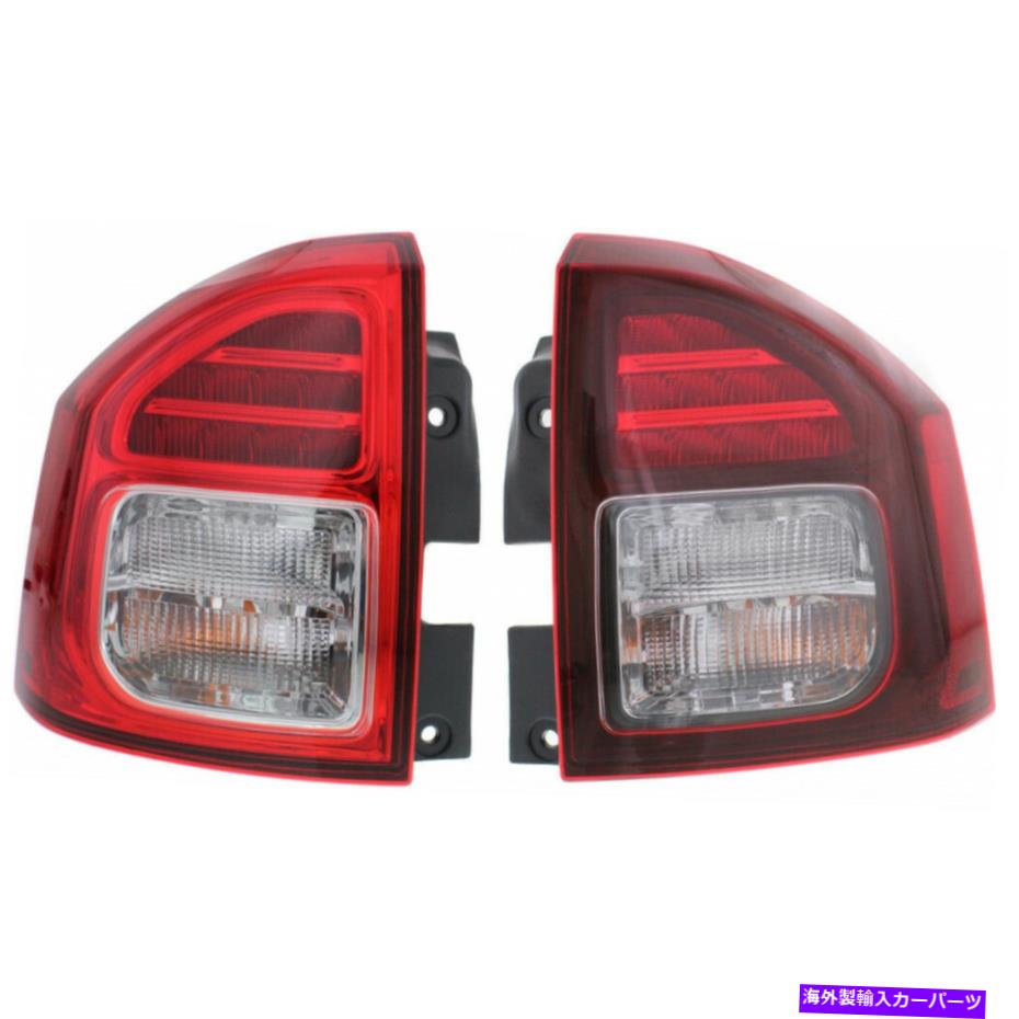 USテールライト フィット2014 - 2017ジープコンパステールライトペアサイドドットLEDタイプ - Fits 2014 - 2017 Jeep Compass Tail Light Pair Side DOT LED Type -【並行輸入品】|Us Custom Parts Shop USDM