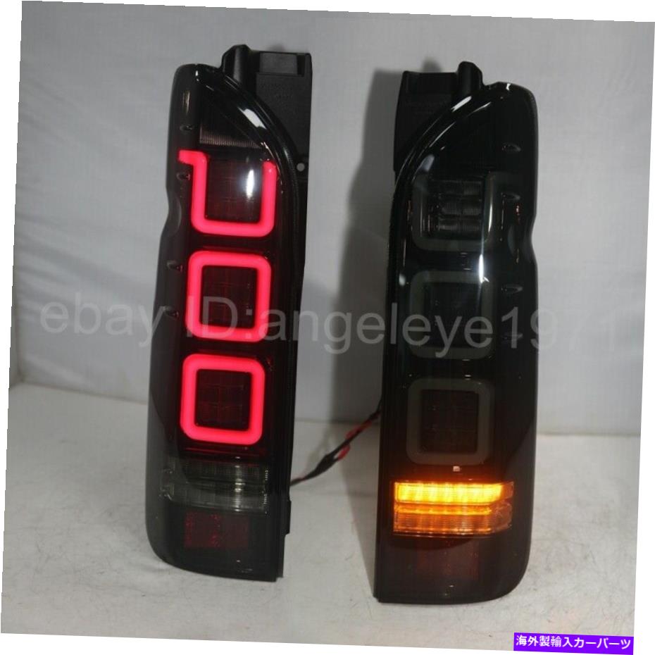 USテールライト 2014 - 2015年のための煙黒LEDテールライトトヨタハイエースLEDリアライトBZW Smoke black LED Taillights For 2014-2015 year TOYOTA HIACE LED rear lights BZW【並行輸入品】