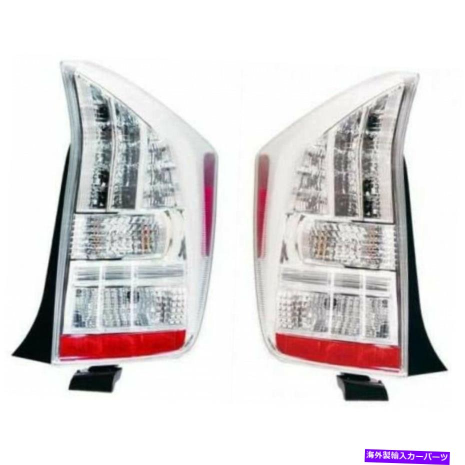 USテールライト 2010-2011トヨタプリウステールライトドライバー旅客ペアドット Fits 2010-2011 Toyota Prius Tail Light Driver Passenger Pair DOT【並行輸入品】