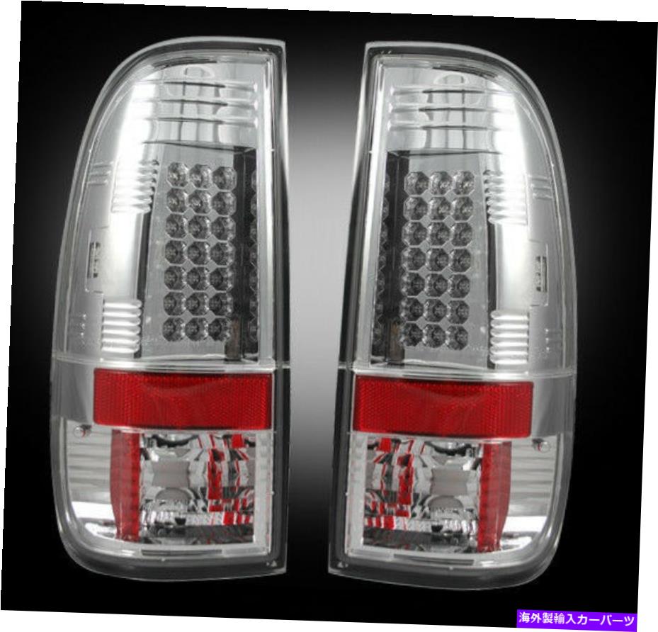 USテールライト RECON 2008-2014フォードスーパーダッチリアLED左右テールライトクリアフィニッシュ RECON 2008-2014 Ford SuperDuty Rear LED Left & Right Tail Lights Clear Finish【並行輸入品】