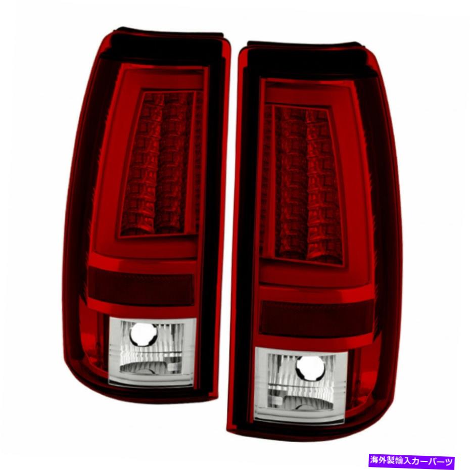 USテールライト シボレーシルバラード1500/2500 2003-2006テールライトのスパイダー.. V2 LED赤クリア Spyder For Chevy Silverado 1500/2500 2003-2006 Tail Lights | V2 LED Red Clear【並行輸入品】