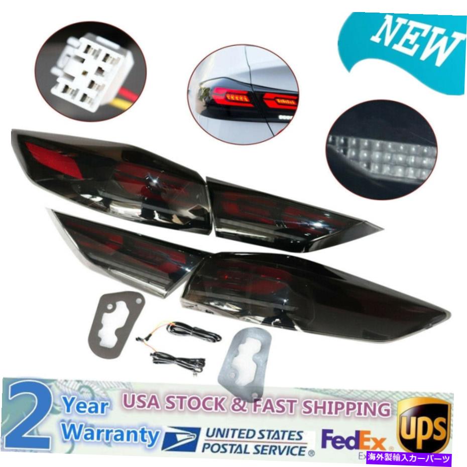 USテールライト Hyundai Elantra Dark Black LEDリアランプアセンブリLEDテールライト16 17 17 17 For Hyundai Elantra Dark Black LED Rear Lamps Assembly LED Tail Lights 16 18 17【並行輸入品】