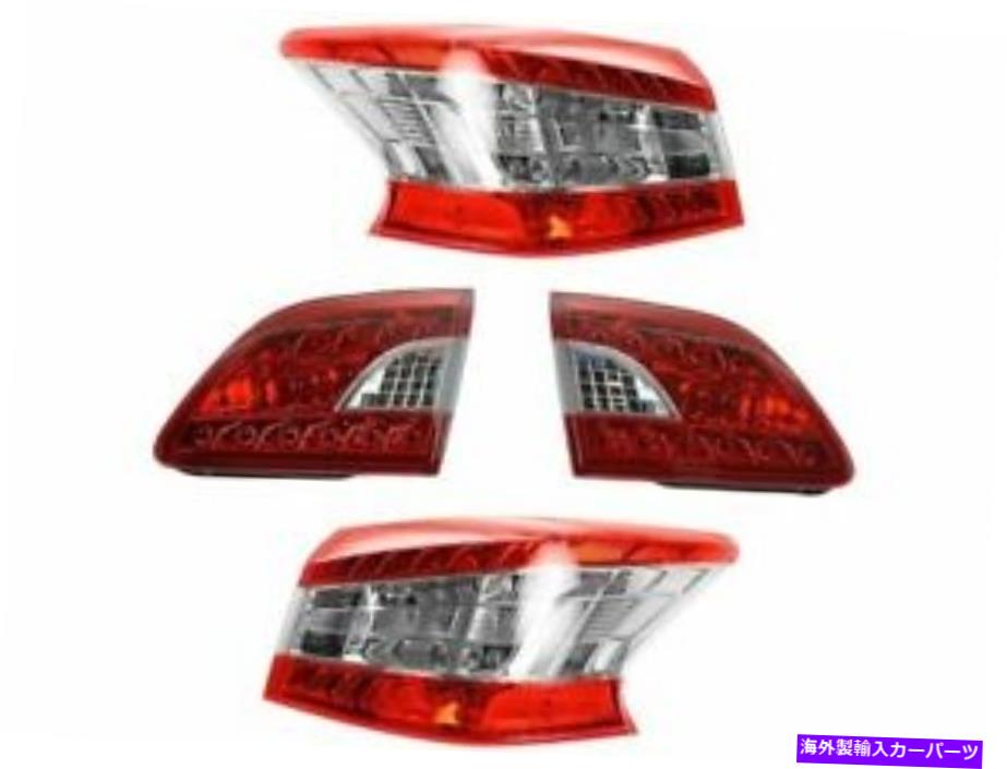 USテールライト 2013年 - 2015年日産SENTRA 2014 Z148WVインナー＆アウターのテールライトアセンブリセット Tail Light Assembly Set For 2013-2015 Nissan Sentra 2014 Z148WV Inner & Outer【並行輸入品】