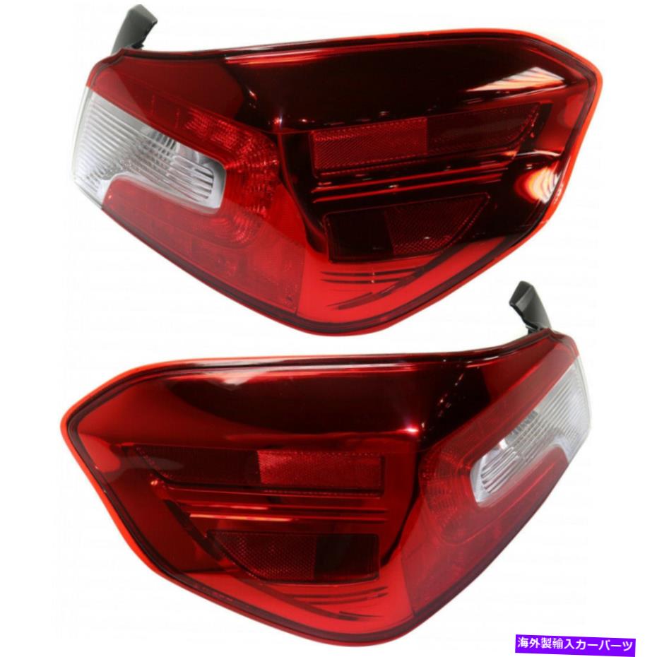 USテールライト Subaru Wrx Tail Light 2015 16 17 2019 2019 Pair RHとLHサイドドットSU2818106 Fits Subaru WRX Tail Light 2015 16 17 18 2019 Pair RH and LH Side DOT SU2818106【並行輸入品】