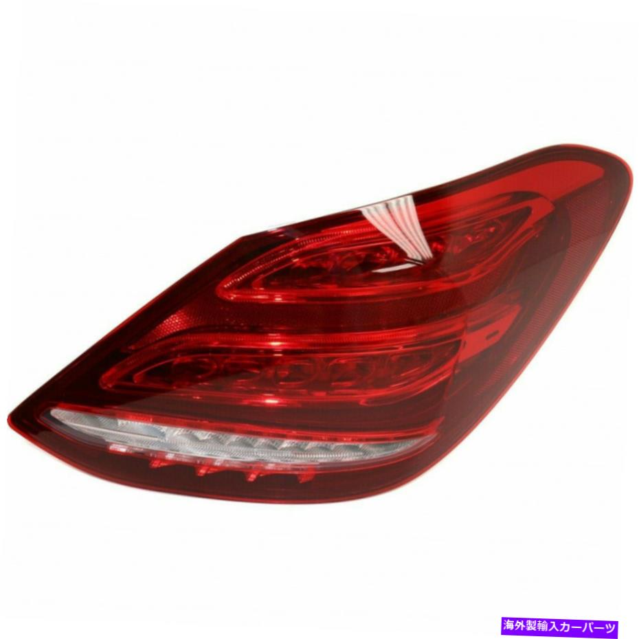 USテールライト メルセデスベンツC350Eテールライト2016 17 18旅客サイドLEDセダンカーパ For Mercedes-Benz C350e Tail Light 2016 17 18 Passenger Side LED Sedan CAPA【並行輸入品】