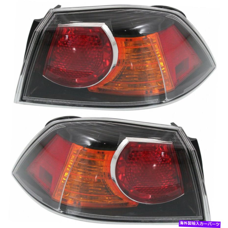 USテールライト 三菱ランサーテールライト2009-2017 LH＆RHペア/セットアウターMI2804103 For Mitsubishi Lancer Tail Light 2009-2017 LH & RH Pair/Set Outer MI2804103【並行輸入品】