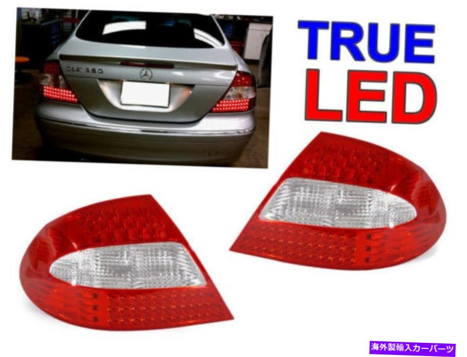 USテールライト 2003-09 Mercedes Benz W209 CLKクラスのためのデポAMGレッド/クリアLEDリアテールライト DEPO AMG Red/Clear LED Rear Tail Lights For 2003-09 Mercedes Benz W209 CLK Class【並行輸入品】|Us Custom Parts Shop USDM