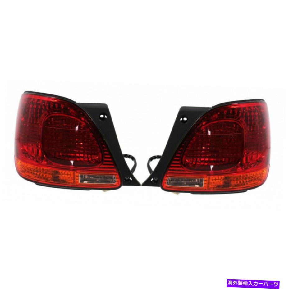 USテールライト FITS 2001-2005 LEXUS GS300 Taillight Driver + Passenter対LX2800125 + LX2801125 Fits 2001-2005 Lexus GS300 Taillight Driver+Passenger Pair LX2800125+LX2801125【並行輸入品】