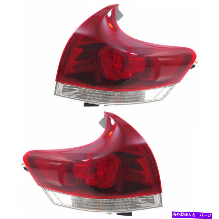 USテールライト Toyota Venzaアウターテールライト2013-2016 LHおよびRHペア/セットカーパTO2800190 For Toyota Venza Outer Tail Light 2013-2016 LH and RH Pair/Set CAPA | TO2800190【並行輸入品】