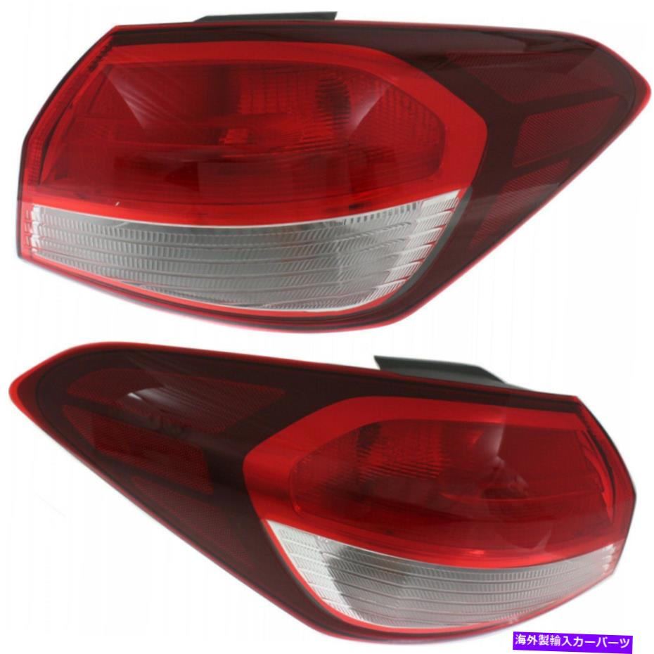USテールライト Kia Forte Tear Light 2017 2018外部RHとLHペア/セットハロゲンKI2804134 For Kia Forte Tail Light 2017 2018 Outer RH and LH Pair/Set Halogen KI2804134【並行輸入品】