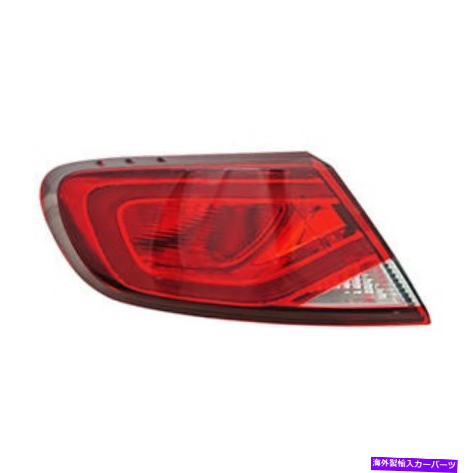 USテールライト フィット2015-2016 Chrysler 200セダンテールライト外側の左手運転側NSF Fits 2015-2016 Chrysler 200 Sedan Tail Light Outer Left Hand Driver Side NSF【並行輸入品】