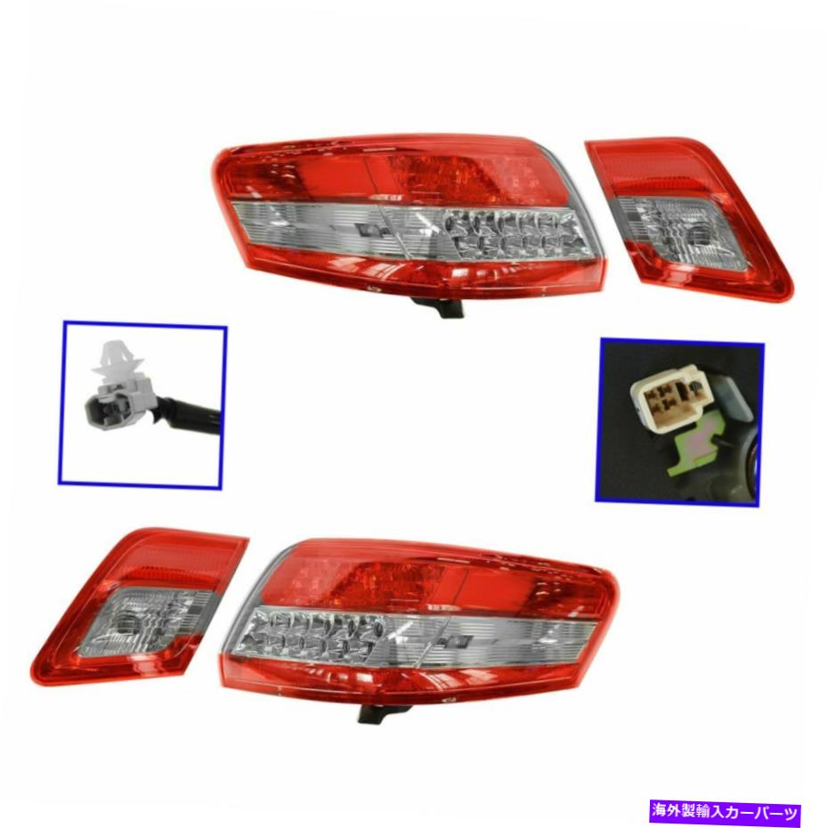 USテールライト Taillights Taillampsブレーキライトインナー＆アウターキットトヨタカムリ用4枚 Taillights Taillamps Brake Lights Inner & Outer Kit Set of 4 for Toyota Camry【並行輸入品】｜Us Custom Parts Shop USDM