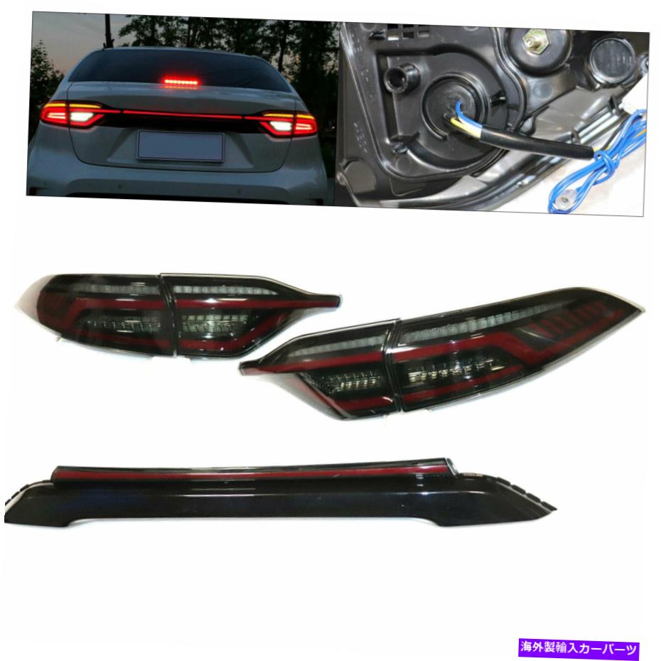 USテールライト LEDの煙のテールライトは2020-2021 Toyota Corolla Rake Lamples左+右 LED Smoke Taillights Assembly For 2020-2021 Toyota Corolla Rear Lamps Left+Right【並行輸入品】