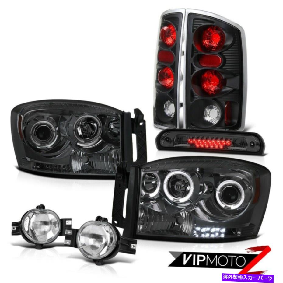 USテールライト 2006 Dodge Ram St Tint Haloヘッドライト後部黒ブレーキランプフォグハイストップLED 2006 Dodge Ram ST Tint Halo Headlights Rear Black Brake Lamps Fog High Stop LED【並行輸入品】｜Us Custom Parts Shop USDM
