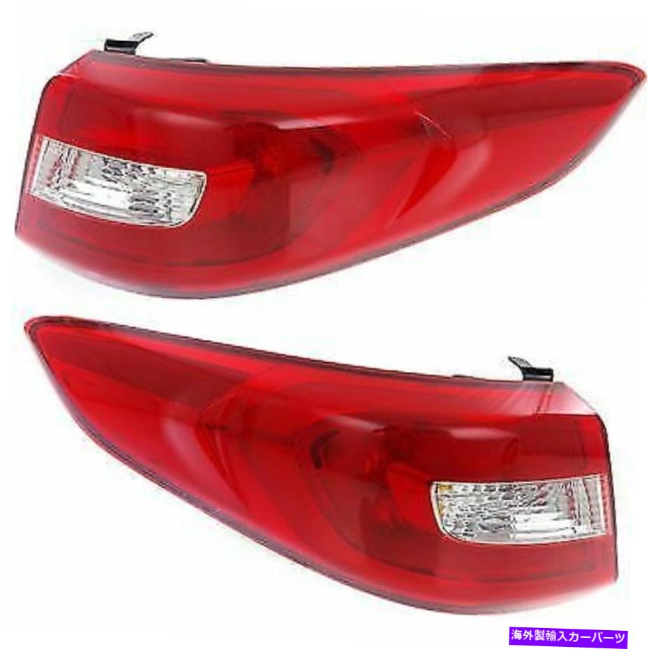 USテールライト 15 Hyundai Sonataドライバーと助手席側のための2テールライトのセット Set of 2 Tail Light For 15 Hyundai Sonata Driver and Passenger Side【並行輸入品】