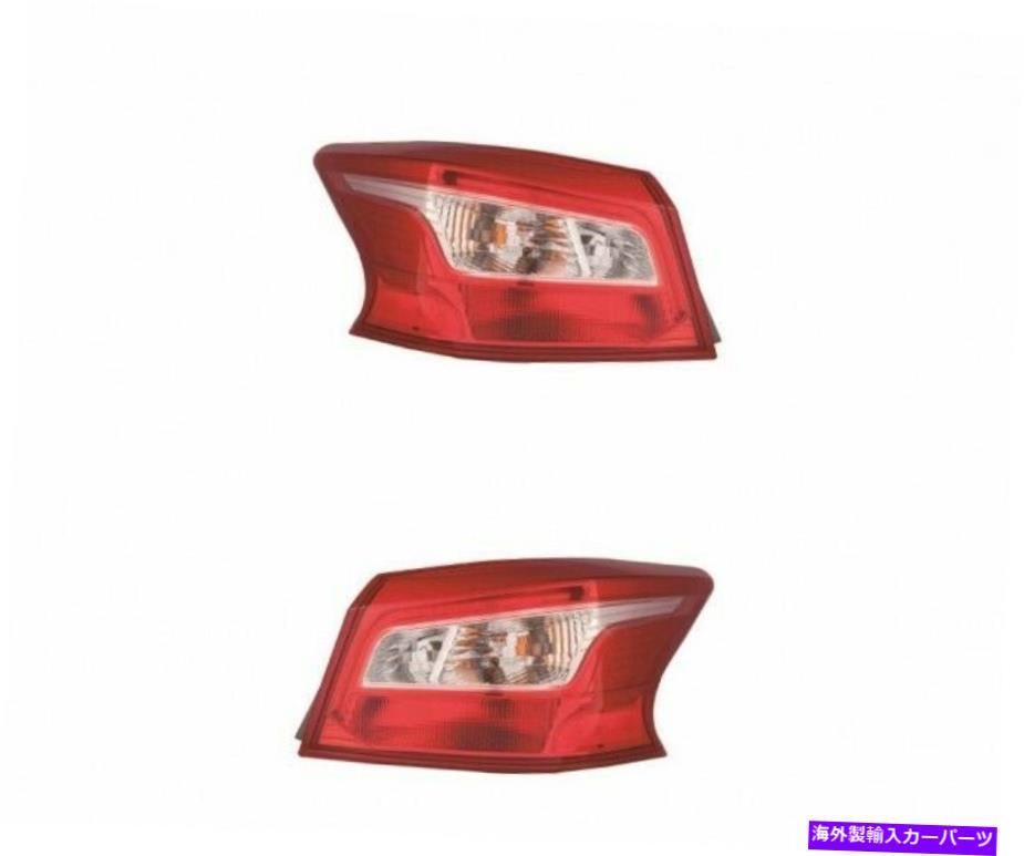 USテールライト NI2805108のテールライト。 NI2804108 16-18 Nissan Sentra LH + Rhアウター上のボディカッパ Tail Light For NI2805108; NI2804108 16-18 Nissan Sentra LH+RH Outer On Body CAPA【並行輸入品】