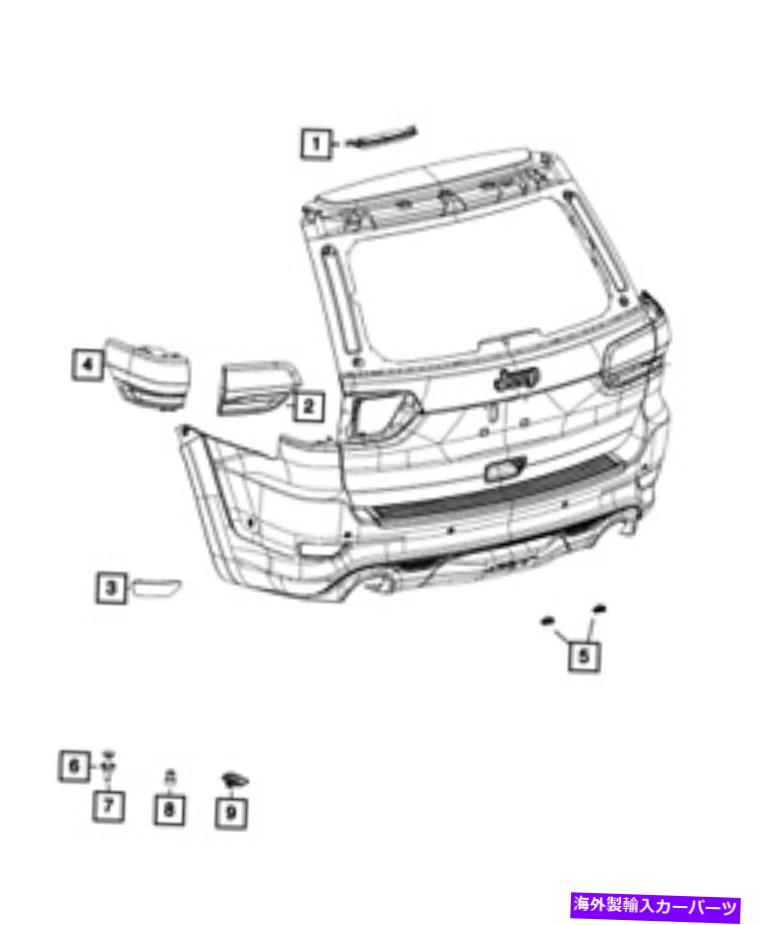 USテールライト 純正MOPARテールランプ右68110016AG Genuine Mopar Tail Lamp Right 68110016AG【並行輸入品】
