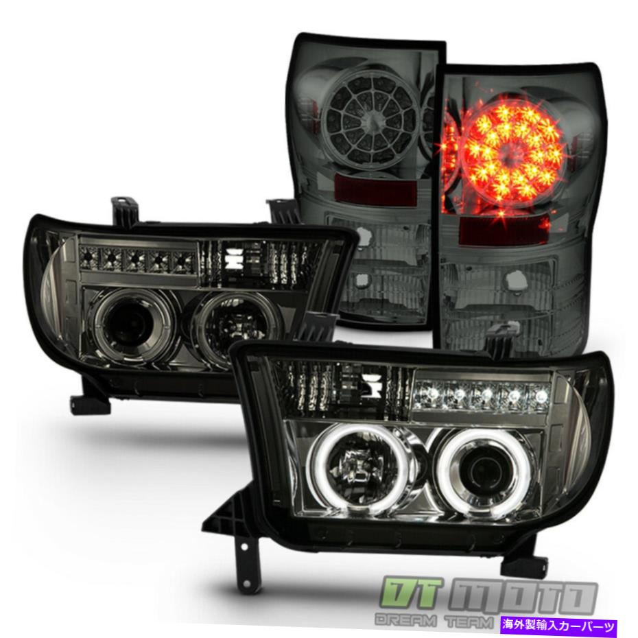 USテールライト 燻製2007-2013 Tundra Haloプロジェクターヘッドライト+ LEDテールライト For Smoked 2007-2013 Tundra Halo Projector Headlights +LED Tail Lights【並行輸入品】｜Us Custom Parts Shop USDM