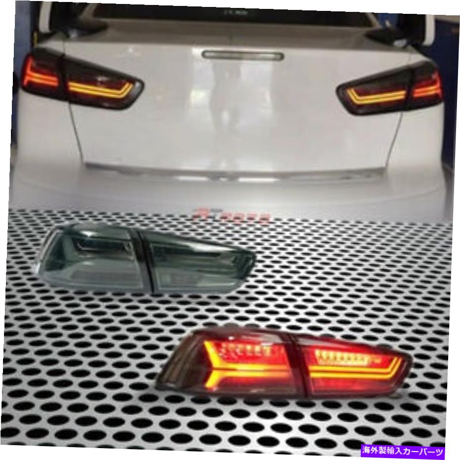 USテールライト 08+ランサーEVO XテールブレーキLEDバーライトW /シーケンシャルターン信号のためのフィット Fit for 08+ Lancer EVO X Tail Brake LED Bar Lights w/SEQUENTIAL Turn Signal【並行輸入品】
