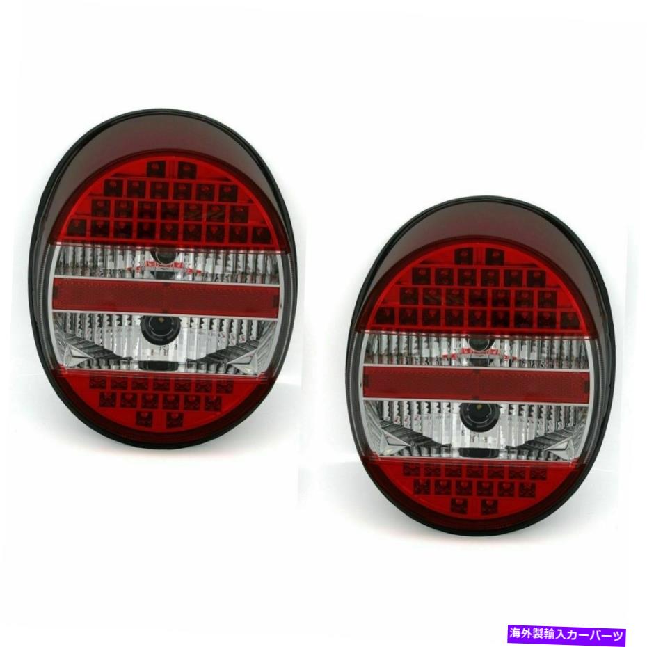 USテールライト VW古いカブトムシのバグのクリアLEDテールライトリアランプ1972-1996モデル VW OLD BEETLE BUG CLEAR LED TAIL LIGHTS REAR LAMPS 1972-1996 MODEL【並行輸入品】