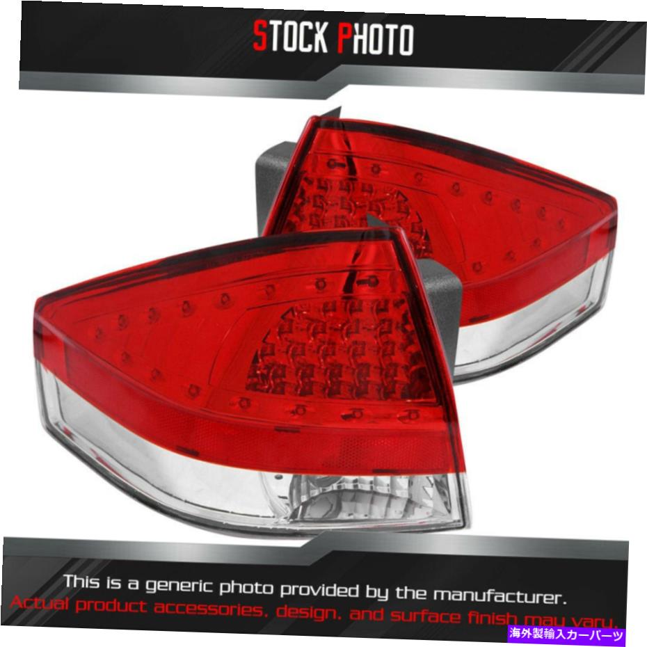 USテールライト 2008フォーカスフォーカス321197のためのAnzo Chrome / Red LEDテールライト321197 Anzo Chrome/Red LED Tail Lights for 2008 Ford Focus 321197【並行輸入品】|Us Custom Parts Shop USDM
