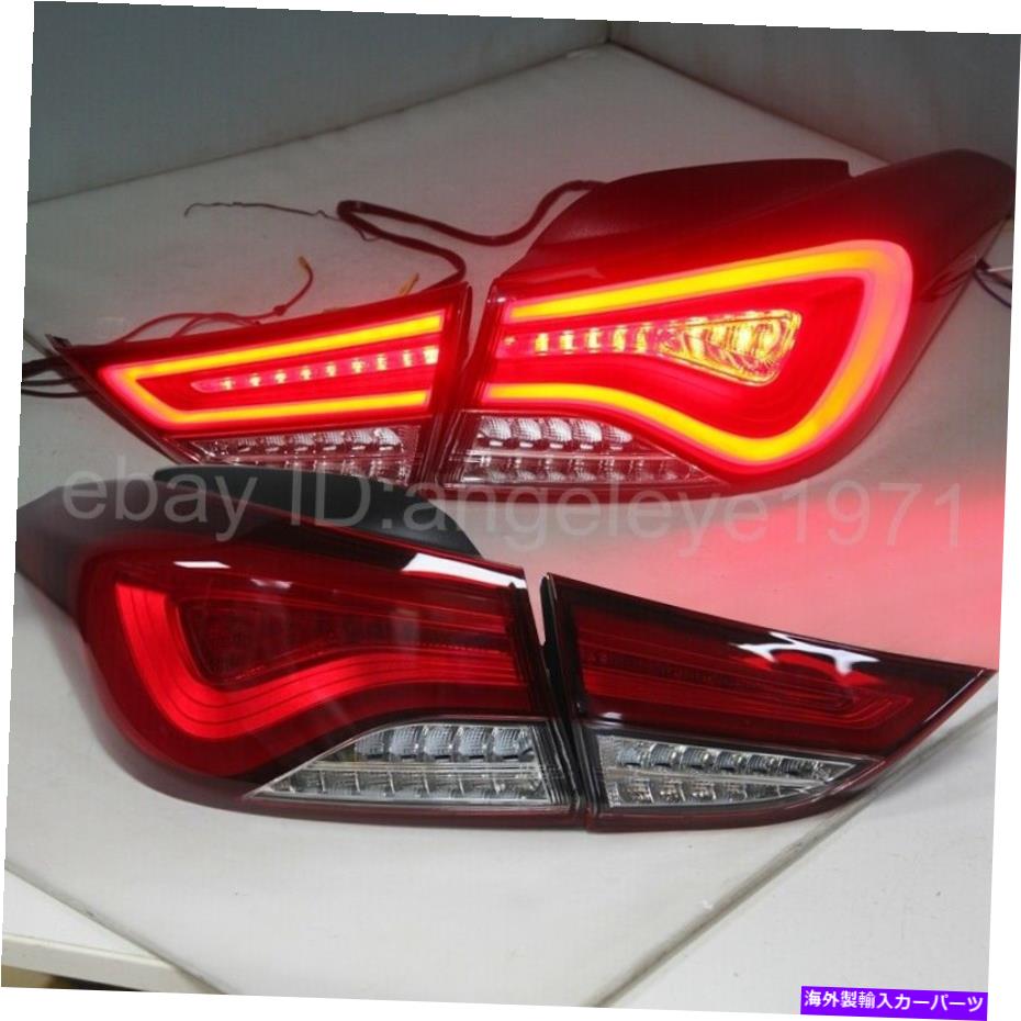 USテールライト Hy Elantra Avante I35 LEDストリップTaillights 2011-2014年のためのフルLEDランプ FULL LED Lamps For HY Elantra Avante i35 LED Strip Taillights 2011-2014 Year red【並行輸入品】