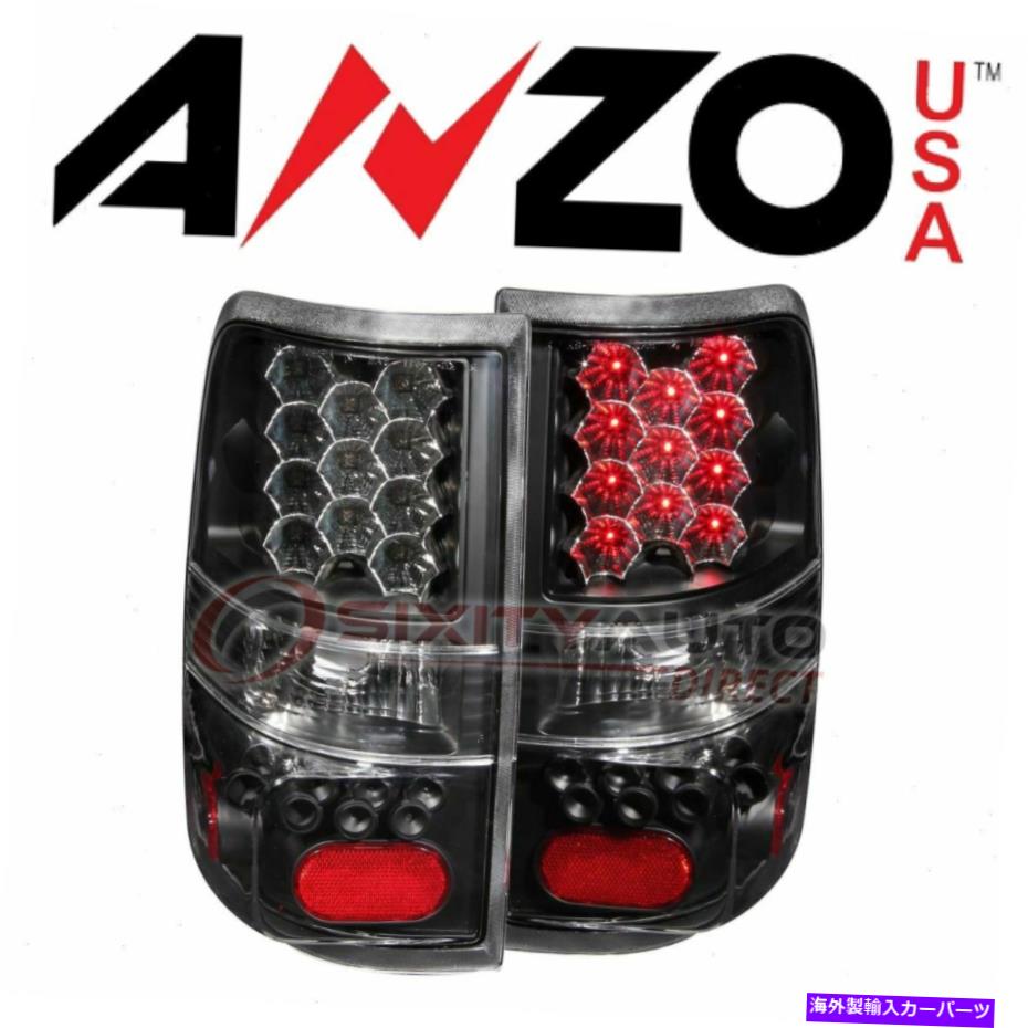 USテールライト 2004-2008フォードF-150のためのアンズーサのテールライト - 電気照明ボディDG AnzoUSA Tail Light Set for 2004-2008 Ford F-150 - Electrical Lighting Body dg【並行輸入品】