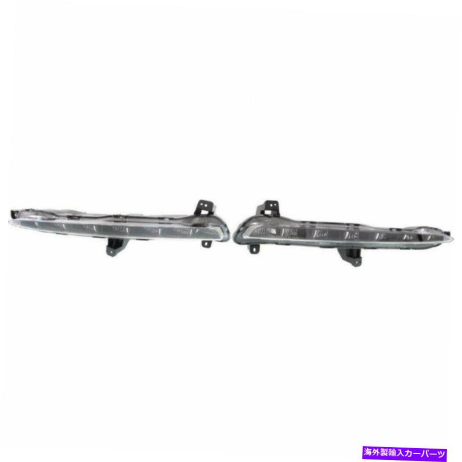 USテールライト Hyundai Sonata Daytimeランニングライトアセンブリ2015ペアLHとRH側CAPA For Hyundai Sonata Daytime Running Light Assembly 2015 Pair LH and RH Side CAPA【並行輸入品】