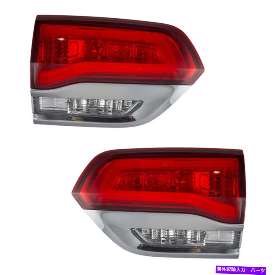 USテールライト 14-18ジープグランドチェロキーグラナイトリフトゲートマウントランプセットのペアテールライト Pair Tail Lights for 14-18 Jeep Grand Cherokee Granite Liftgate Mounted Lamp Set【並行輸入品】