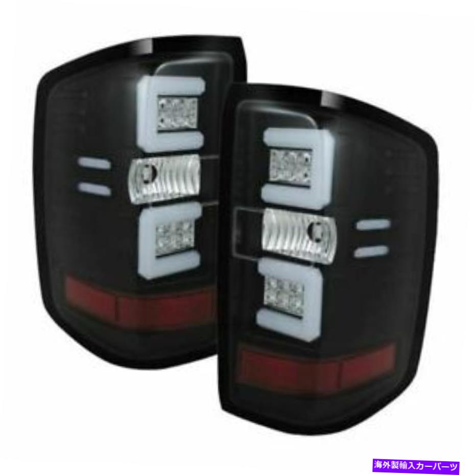 USテールライト Spyder Chevy 1500 14-16 / Silverado 2500HD / 3500HD 15-16 LEDテールライト - ブラック Spyder Chevy 1500 14-16 / Silverado 2500HD/3500HD 15-16 LED Tail Lights - Black【並行輸入品】