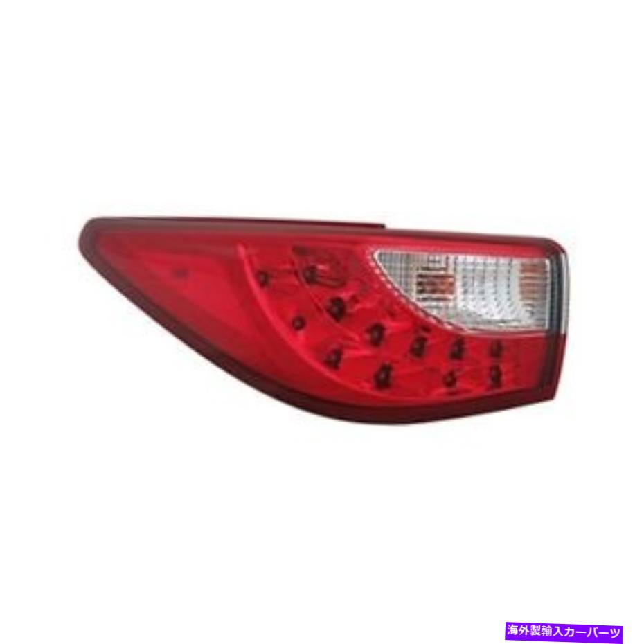 USテールライト Infiniti Q60 14-15テールライトIN2800123ドライバーサイドの外側の取り替えテール For Infiniti Q60 14-15 Tail Light IN2800123 Driver Side Outer Replacement Tail【並行輸入品】