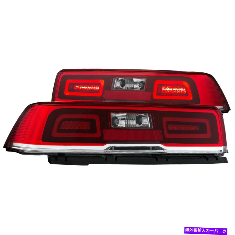 USテールライト フィット14-15シボレーカマロテールライト左右ペアW /赤＆クリアレンズ Fits 14-15 Chevrolet Camaro Tail Lights Left & Right Pair w/ Red & Clear Lens【並行輸入品】
